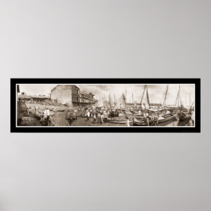 FiskebåtPanama foto 1909 Poster