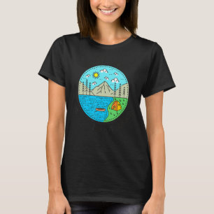 Fiskebåtskampanj min Cedar Lak Lycklig Ställe T Shirt