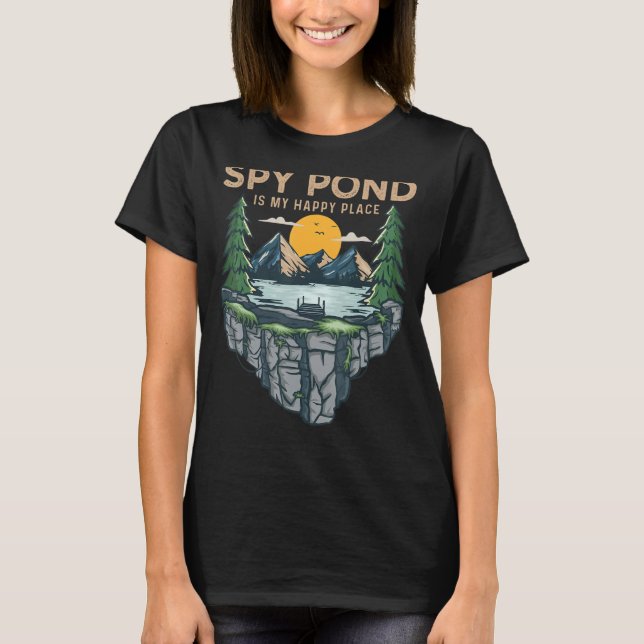Fiskebåtskampanj Min Ställe Spy Pond 1 Lycklig T Shirt (Framsida)