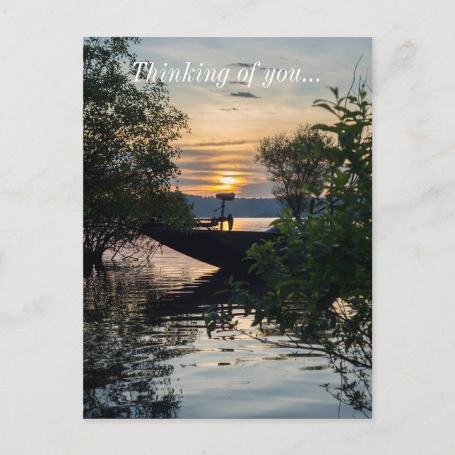 Fiskebåtssoluppgång Vykort (Framsida)