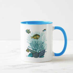 Fiskeblåa Snäckor och koraller Mugg