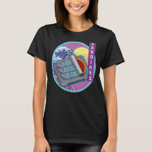 Fiskebläckfisk (sardinanchovies), cuisine av konse t shirt