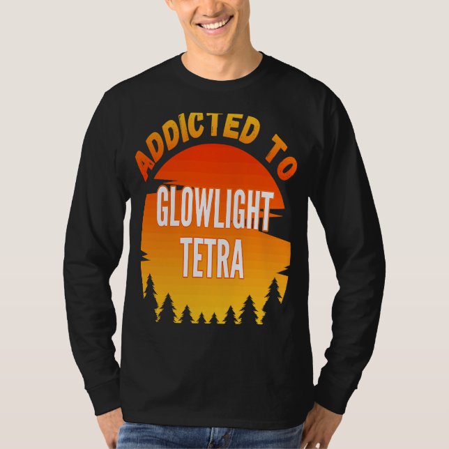 Fiskebläckstråle Tetra Beroende till Glowlight Te T Shirt (Framsida)