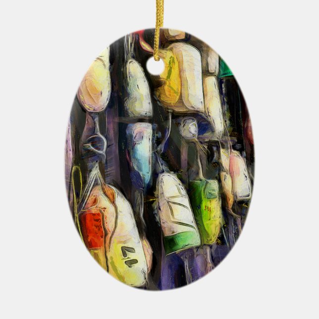 Fiskebojar Julprydnad Julgransprydnad Keramik (Framsidan)