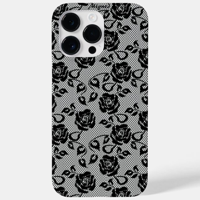 Fiskebolaget Faux Black Snöre Ro iphone case (Baksida)