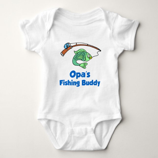 Fiskebuddy från Opa T Shirt (Framsida)