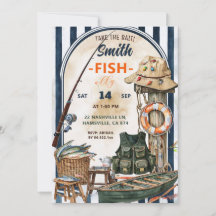 Fiskebursdagsinbjudan Fiske Fisketur