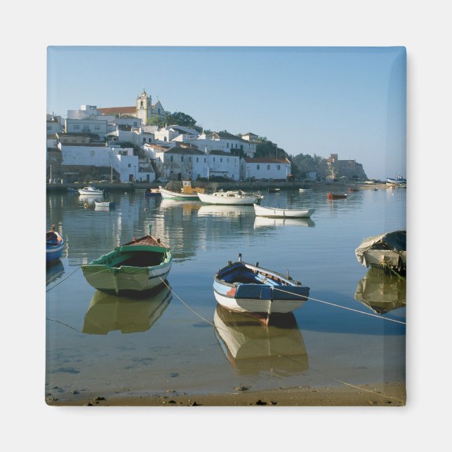 Fiskeby i Ferragudo, Algarve, Portugal Magnet (Framsidan)