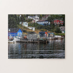 Fiskebyn i Newfoundland Pussel