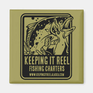 Fiskecharter och klubbtillbehör magnet