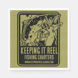 Fiskecharter och klubbtillbehör pappersservett