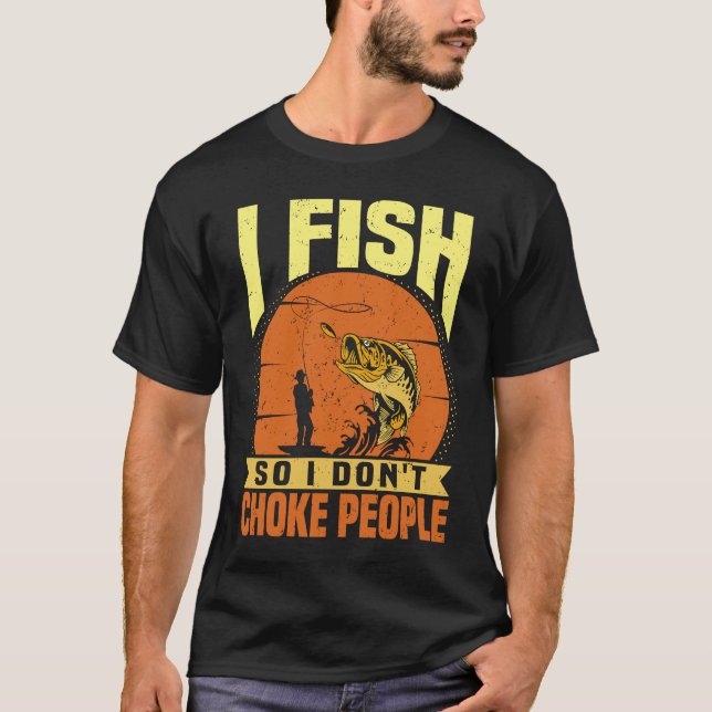 Fiskecitat Skämt Sarcasm T Shirt (Framsida)