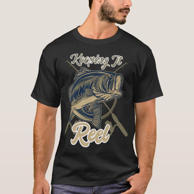 Fiskedesign T Shirt (Framsida)