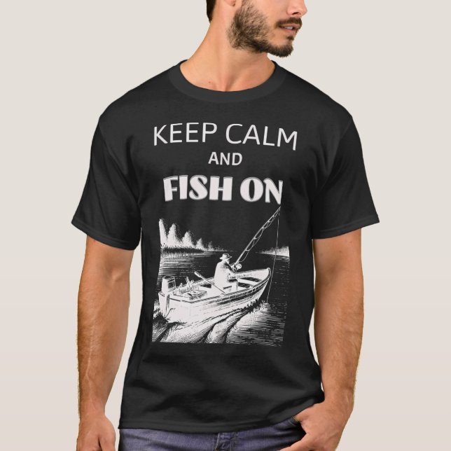 Fiskedesign T Shirt (Framsida)