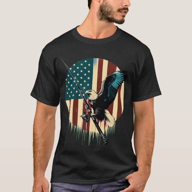 Fiskedräkt tatuering t shirt (Framsida)