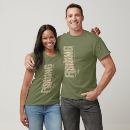 Fiskedrottning | ro n militär | Lodrät T Shirt