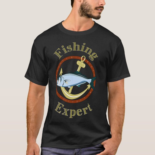 Fiskeexpert T Shirt (Framsida)