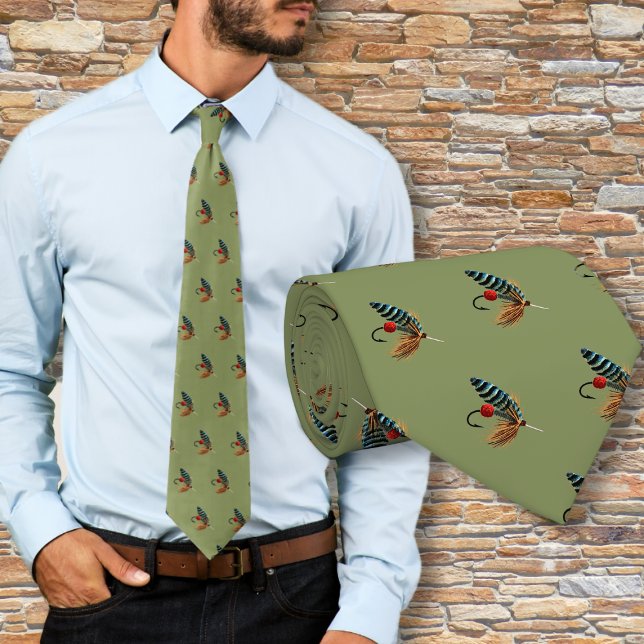 Fiskefält Freshwater Fisherman Neck Tie Slips (Skapare uppladdad)