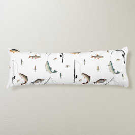 Fiskefält och fiskält, tema Mönster Kroppskudde