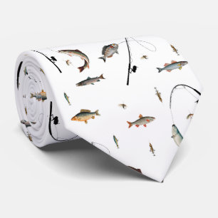 Fiskefält och fiskält, tema Mönster Slips