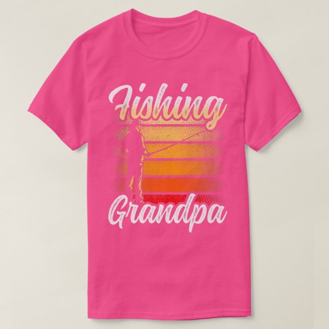 Fiskefarfar Fiske Ord Fisher Fisherman Gran T Shirt (Design framsida)
