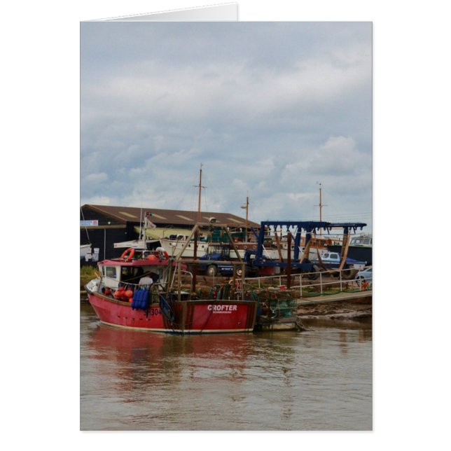 Fiskefartyg Crofter Hälsningskort (Framsidan)