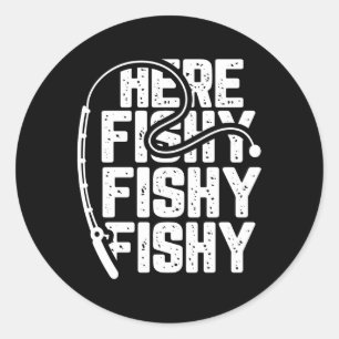Fiskefartyg Fiskare Fanatic Runt Klistermärke