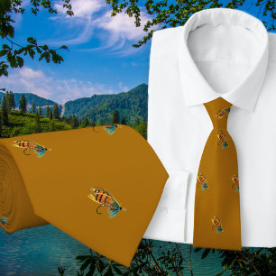 Fiskefartyg Fiskare Golden Neck Tie Slips