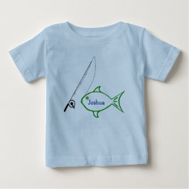 Fiskefartyg för Cute Custom Name T Shirt