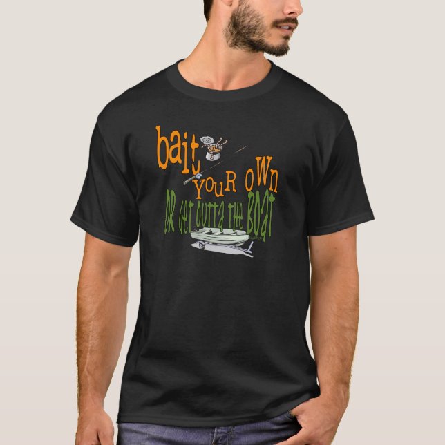 Fiskefartyg för fiske efter Humor T-shirt (Framsida)