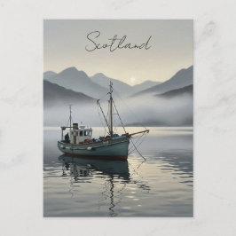 Fiskefartyg i Skottland Travel Vykort
