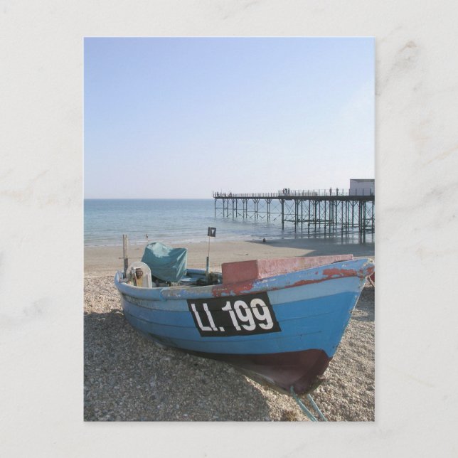 Fiskefartyg på Bognor Regis, Sussex, Förenade kung Vykort (Framsida)