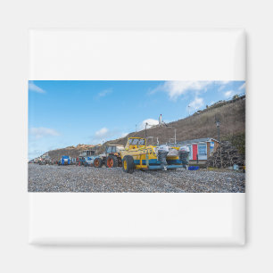 Fiskefartyg på Cromer-stranden, Norfolk Kusten Magnet