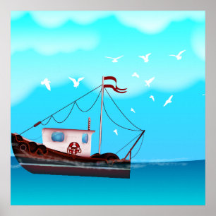 Fiskefartyg Poster