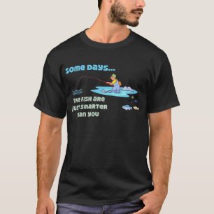 Fiskefartyg som fiskar Humor Fiskar är smartare Tee