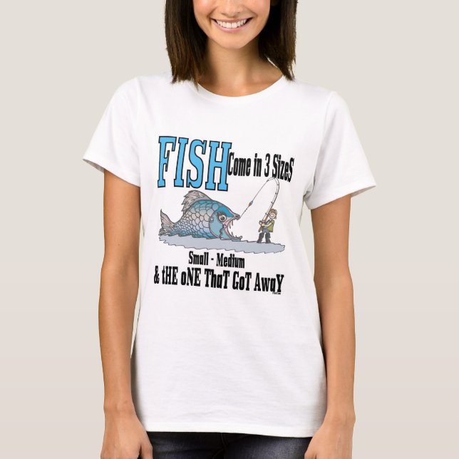 Fiskefartyg som fiskar i Humor 3 storlekar T Shirt (Framsida)