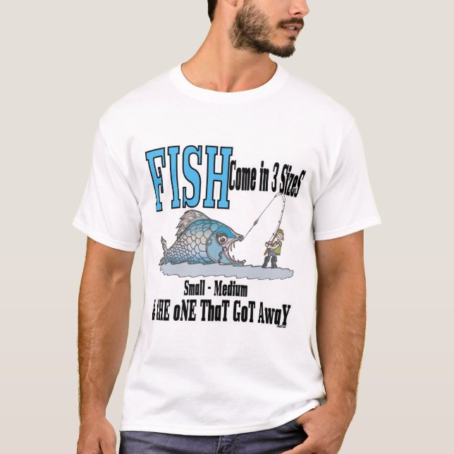 Fiskefartyg som fiskar i Humor 3 storlekar Tee Shirt (Framsida)