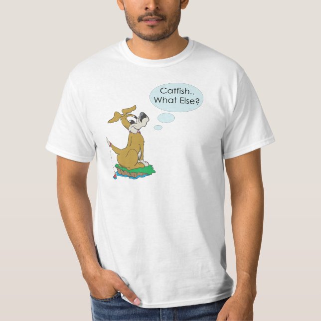 Fiskefartyg som fiskar i Humor T Shirt (Framsida)
