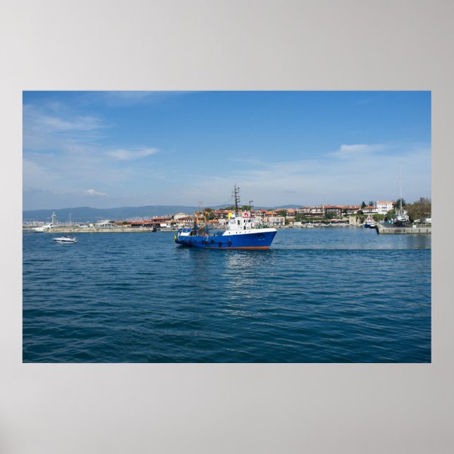 Fiskefartyg som går till sjöss poster (Framsidan)