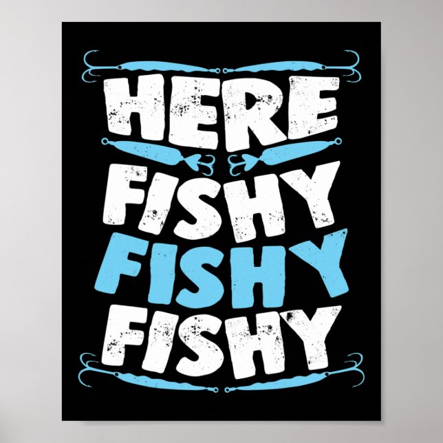 Fiskefartyg T Shirt Manar Kvinnor Kids Fisk Poster (Framsidan)