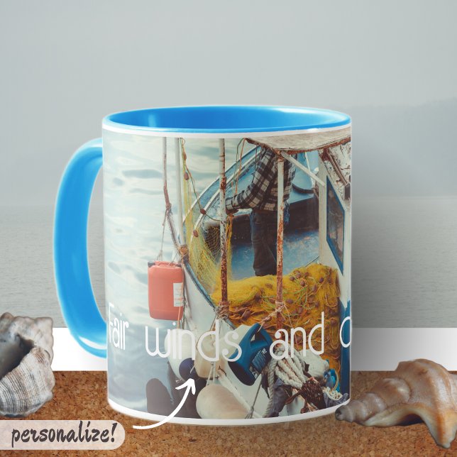 Fiskefartyg vid Medelhavet Mugg (Skapare uppladdad)