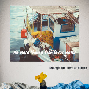 Fiskefartyg vid Medelhavet Poster