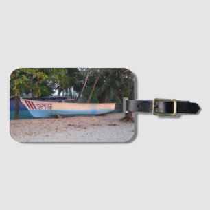 Fiskefartyg vid Tamarindo Beach, Costa Rica Bagagebricka