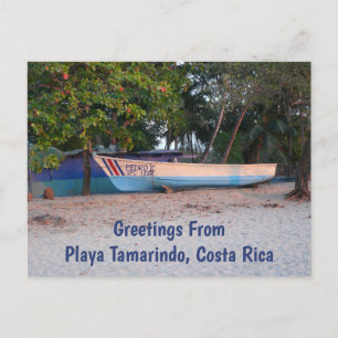 Fiskefartyg vid Tamarindo Beach, Costa Rica Vykort