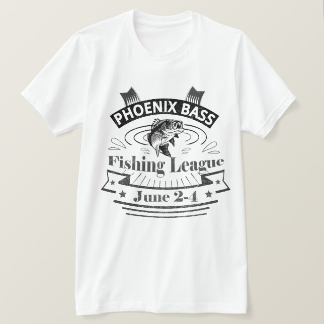 Fiskefartyget PHOENIX BASS FISKELEAGUE 2-4 juni T Shirt (Design framsida)
