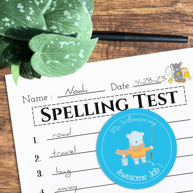 Fiskefartygets blå Polar bakåt Runt Klistermärke (Skapare uppladdad)