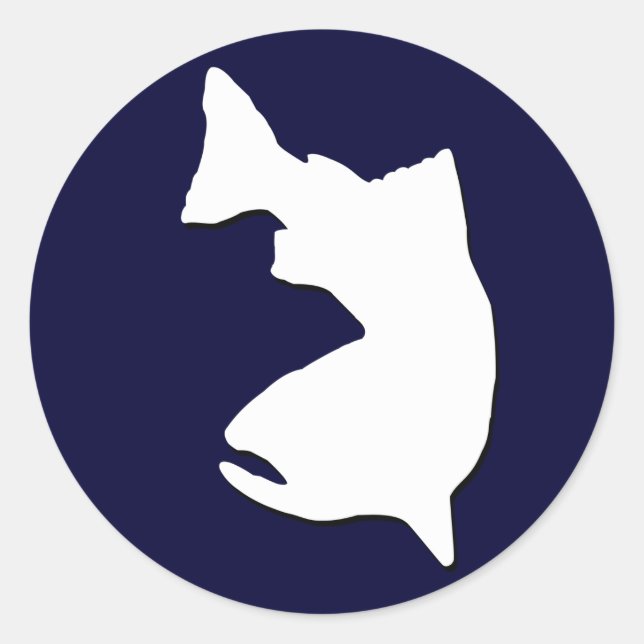 FISKEFEKTORGRAFIK RUNT KLISTERMÄRKE (Framsida)