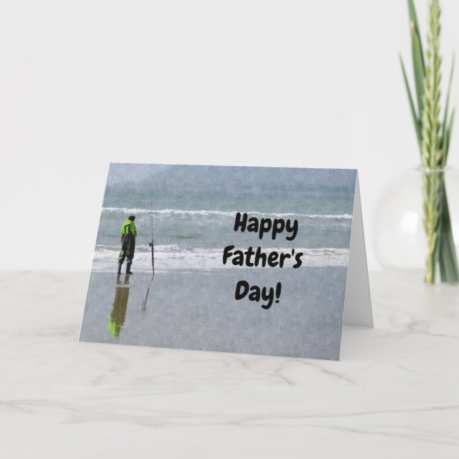 Fiskefiskekort Pappa Fars dag Kort (Framsida)