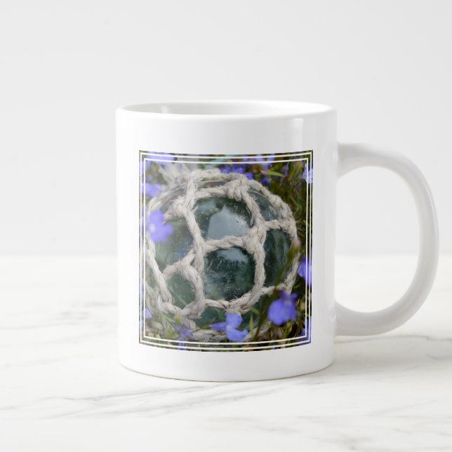Fiskefloat bland blommor jumbo mugg (Höger)
