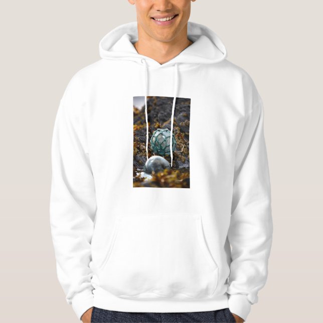 Fiskefloat i tidvattenbassäng, Alaska Hoodie (Framsida)